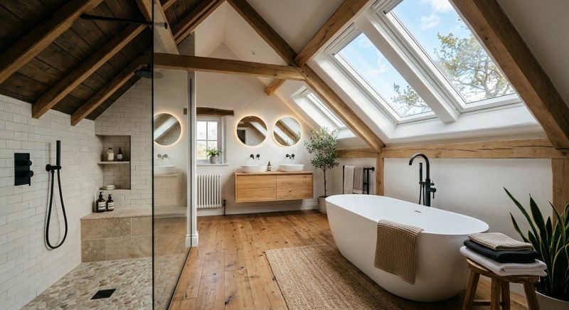 Attic Bathroom Remodeling in Elizabeth, CO